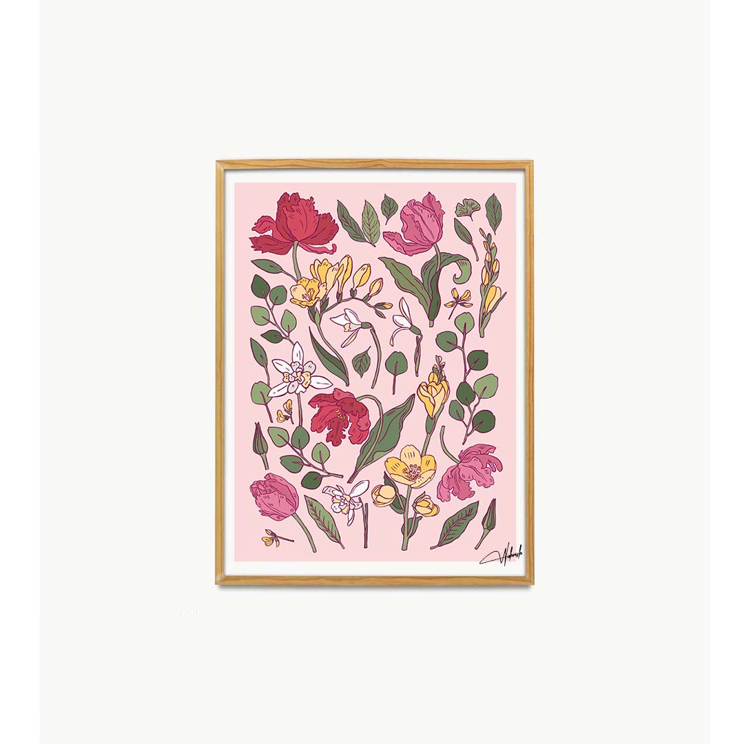 Timeless Elegance: Floral Wall Art Set